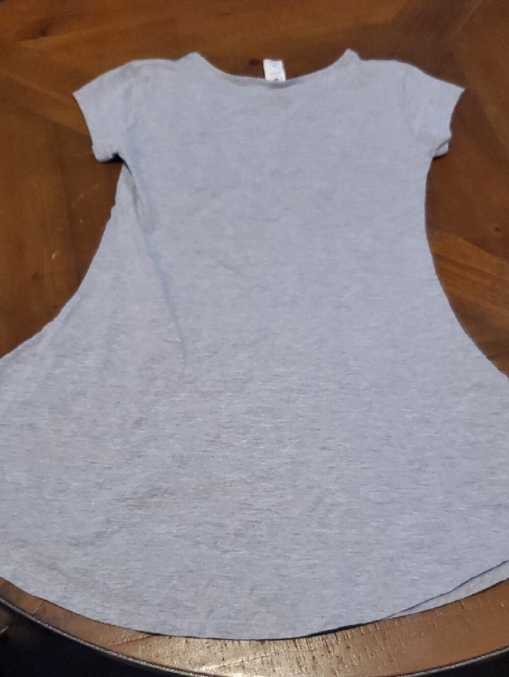 Girls' Light Gray Sea Creatures Casual Tee Dress - Picture 4 of 4